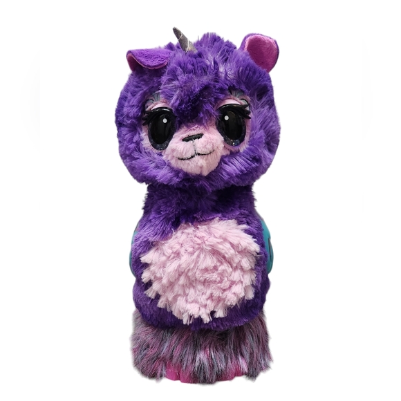 Spinmaster Hatchimal Llamacorn Plush Electronic Voice Lights Tested Works 14" - Picture 1 of 6